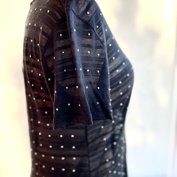 Vocal USA Embellished Short Sleeve T-Shirt Black, Size S NWT - Picture 2 of 8